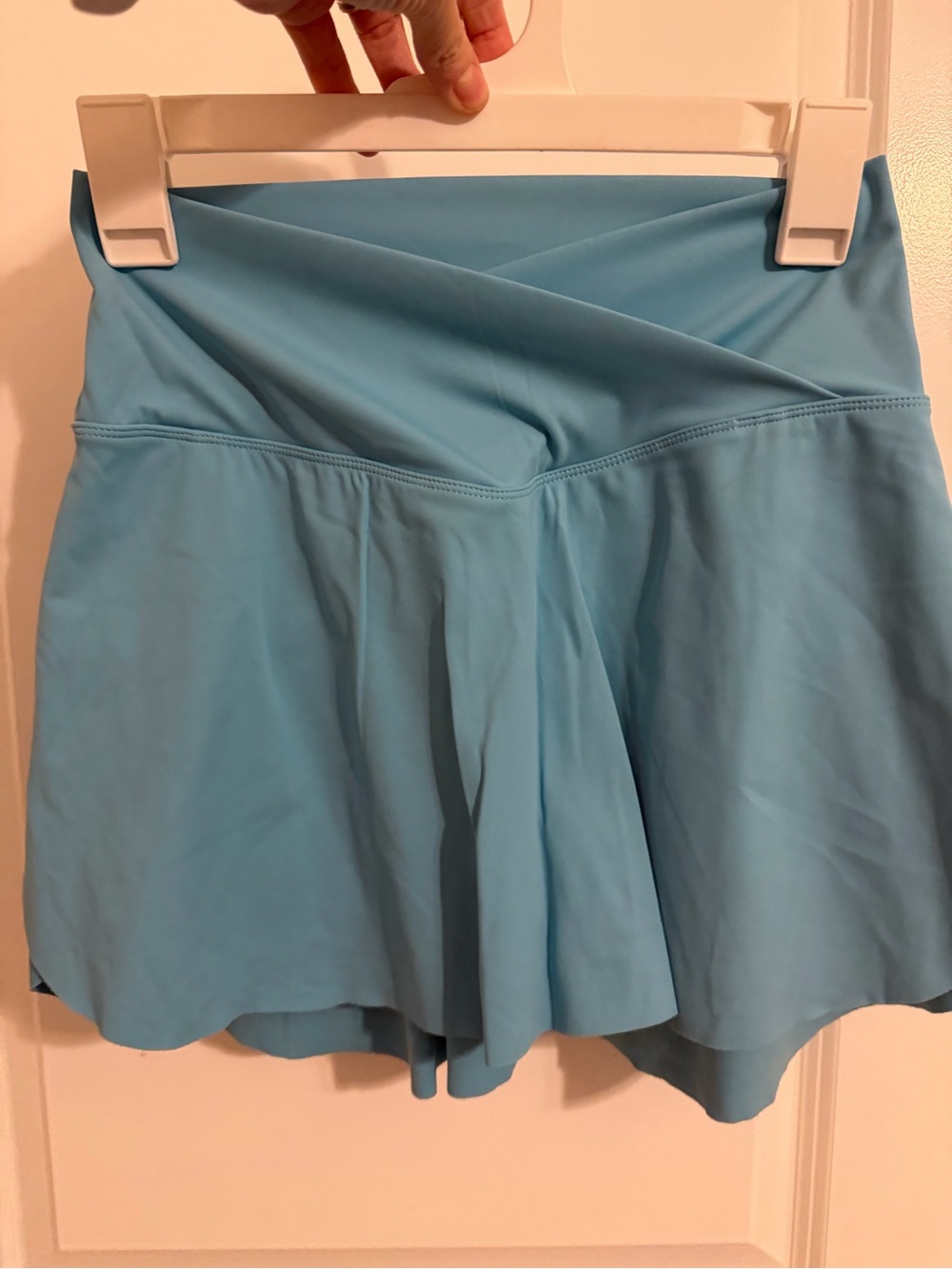 HALARA Sky Blue Athletic Skort with Crossover Waistband